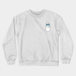 Funny Cat In Milk Bottle Meme Crewneck Sweatshirt